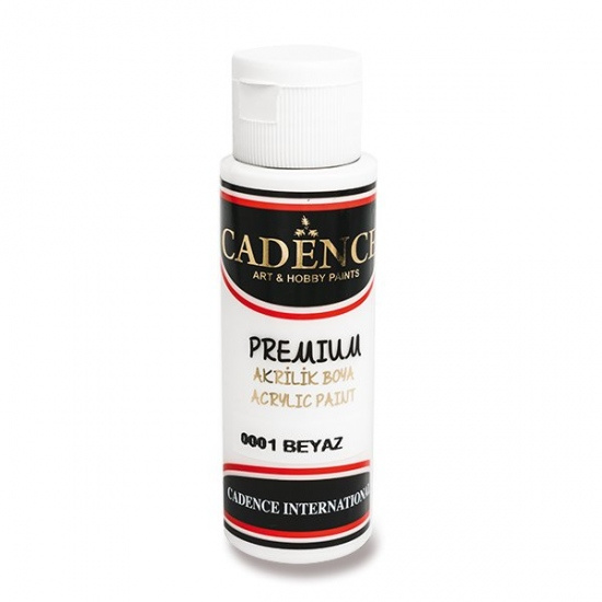 Akrylová barva Premium bílá 70 ml CADENCE