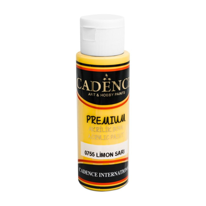 Akrylová barva Premium žlutá 70 ml CADENCE