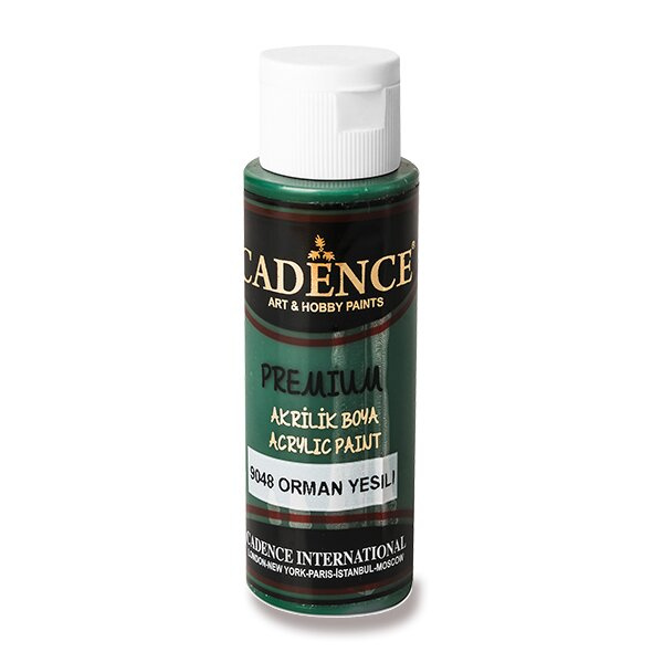 Cadence Akrylová barva Cadence Premium, 70 ml - VYBERTE ODSTÍN - Akrylová barva Cadence Premium, 70 ml - forest green, tm. zelená