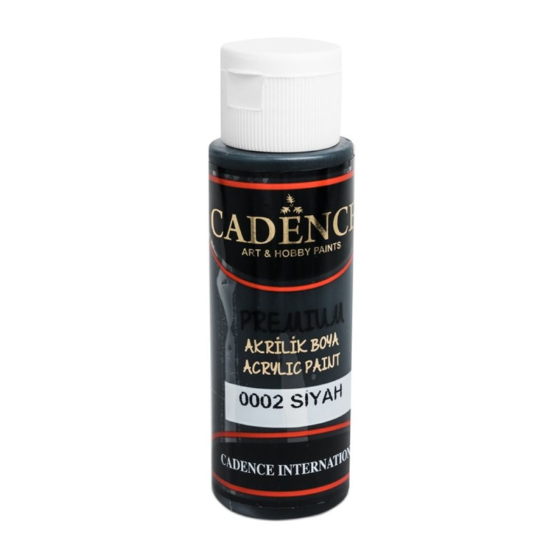 Akrylová barva Premium černá 70 ml CADENCE
