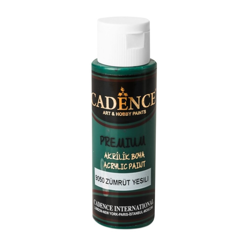 Akrylová barva Cadence Premium 70 ml - emerald zelená smaragdová Aladine