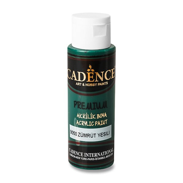Akrylová barva Cadence Premium 70 ml - emerald zelená smaragdová Aladine