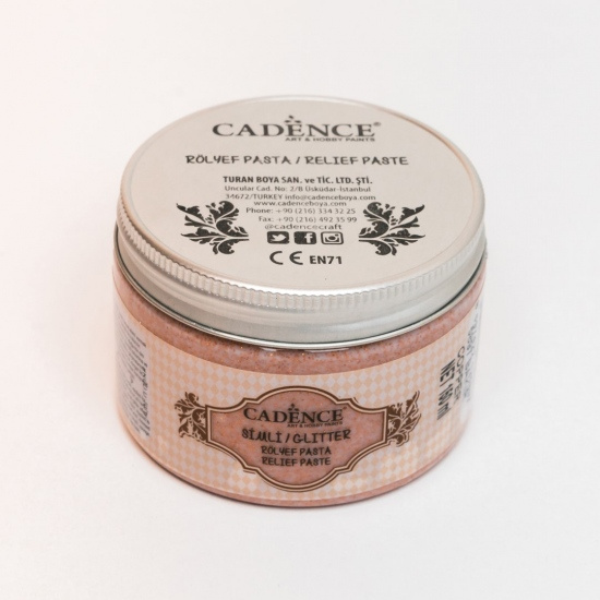 Cadence 3D pasta Glitter paste glittrová měděná Aladine