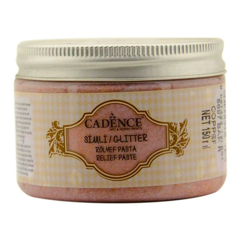 Cadence 3D pasta Glitter paste glittrová měděná Aladine