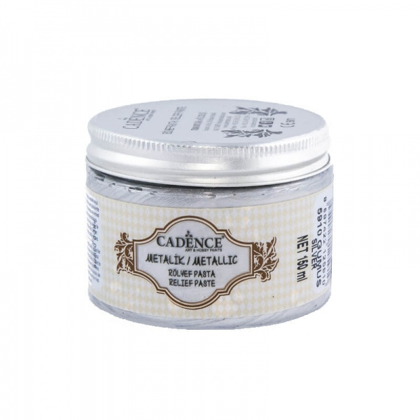 Cadence 3D pasta Glitter paste, metalická SILVER Aladine
