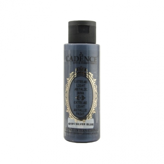 Metalická barva Extreme light 70 ml - silver blue modrostříbná Aladine