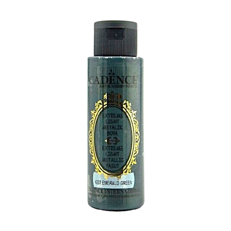 Metalická barva Extreme light 70 ml - emerald green smaragdová zelená Aladine