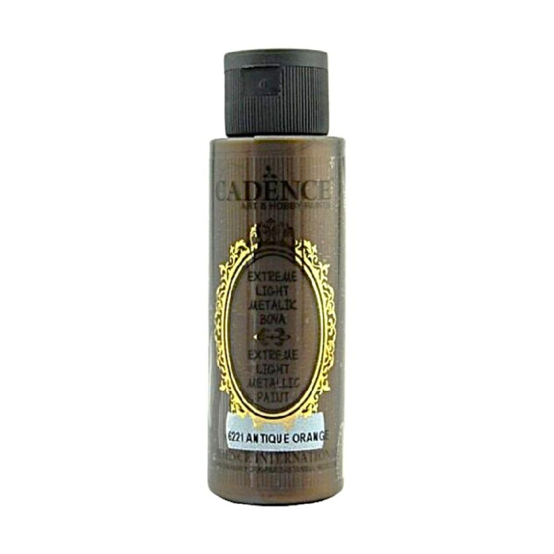 Metalická barva Extreme light 70 ml - antique orange antická oranžová Aladine