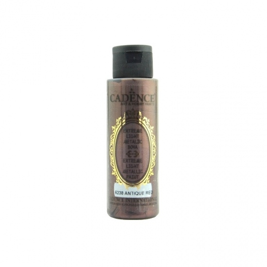 Metalická barva Extreme light 70 ml - antique red antická červená Aladine
