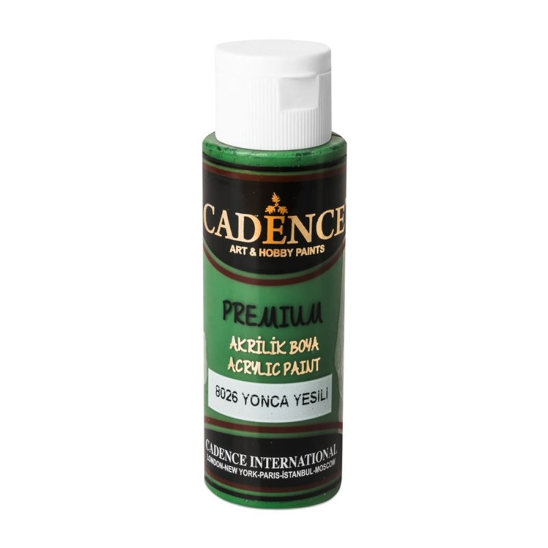 Akrylová barva Cadence Premium 70 ml - clover green zelená jetelová Aladine