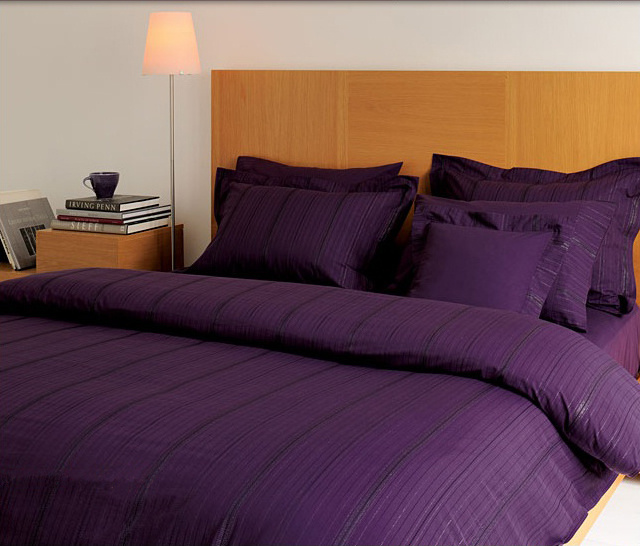 Zorlu Teks Saténové povlečení Valeron Larkin Plum Varianta: Velikost: 140x200 + 70x90 cm