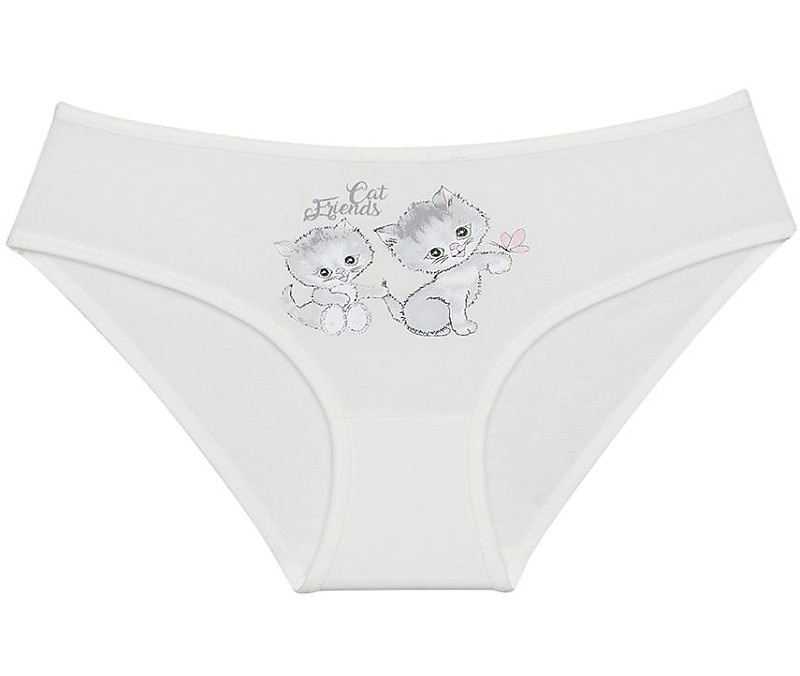 Donella Dětské kalhotky Cat friends - vyp Barva: Smetanová, Velikost: 4/5