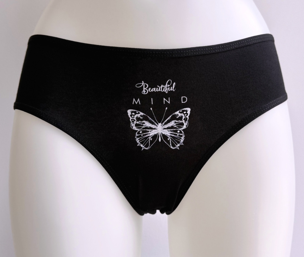 Donella Dámské kalhotky Butterfly - výprodej Barva: Černá, Velikost: M