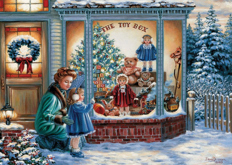 ART PUZZLE Puzzle Výloha s hračkami 500 dílků