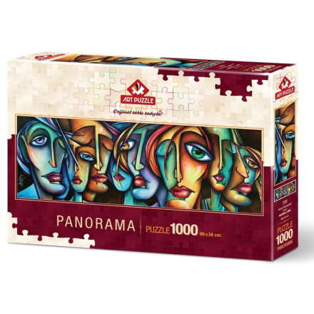ART PUZZLE Panoramatické puzzle Tváře 1000 dílků