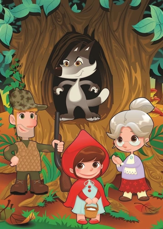 Puzzle Červená Karkulka 50 dílků