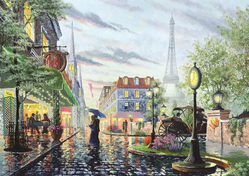 Puzzle Letní déšť v Paříži 2000 dílků
