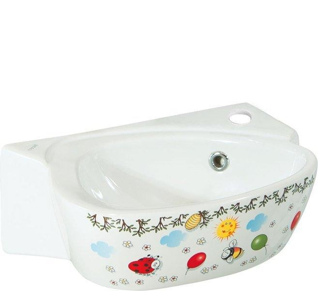 SAPHO - KID keramické umývátko dětské 39x29cm, barevný potisk CK035-FF