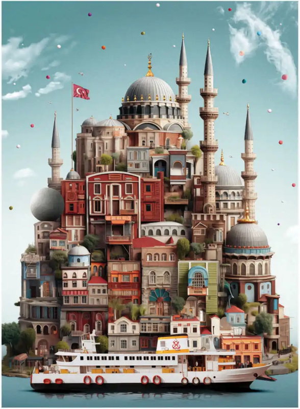 AnaTolian Yasin Yaman Tophane 1000 dílků