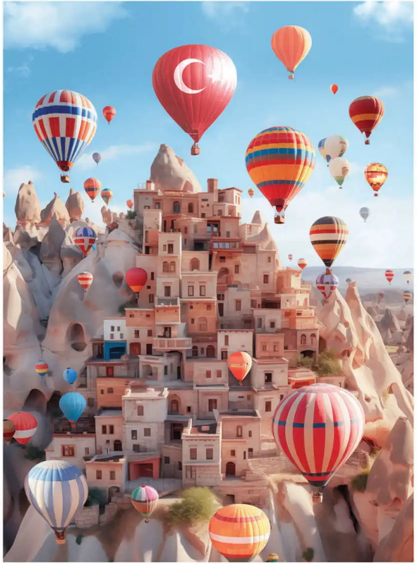 AnaTolian Yasin Yaman Kappadokie 1000 dílků