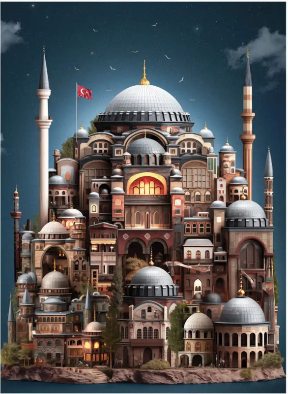 AnaTolian Yasin Yaman Hagia Sophia 1000 dílků