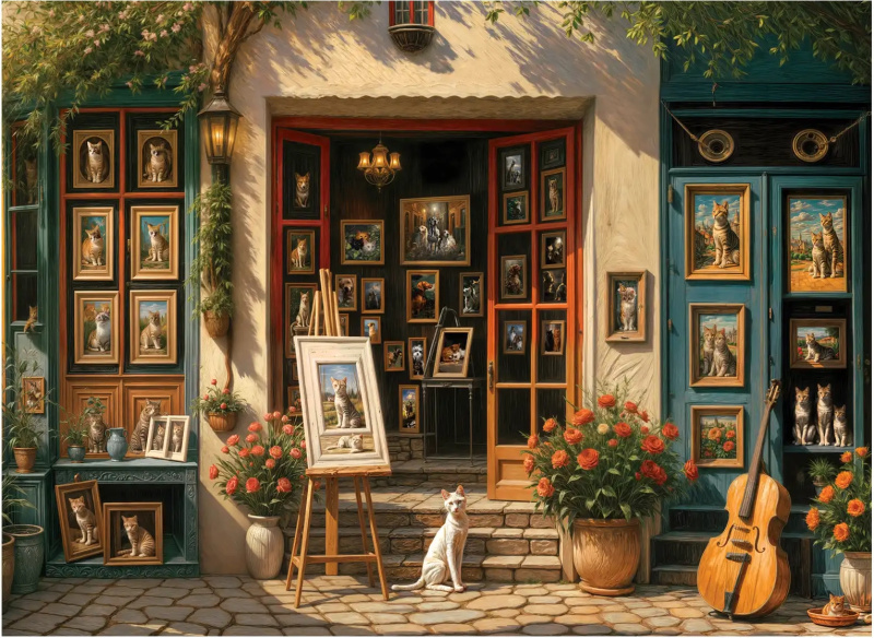 Puzzle Kočičí galerie 1000 dílků ANATOLIAN