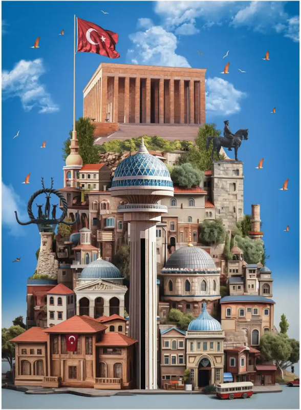 Puzzle Ankara 1000 dílků ANATOLIAN