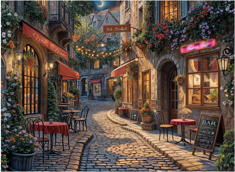 Puzzle Ulice barů 1000 dílků