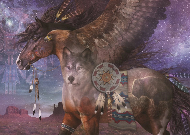 Puzzle ANATOLIAN Duchovní průvodci 1500 dílků