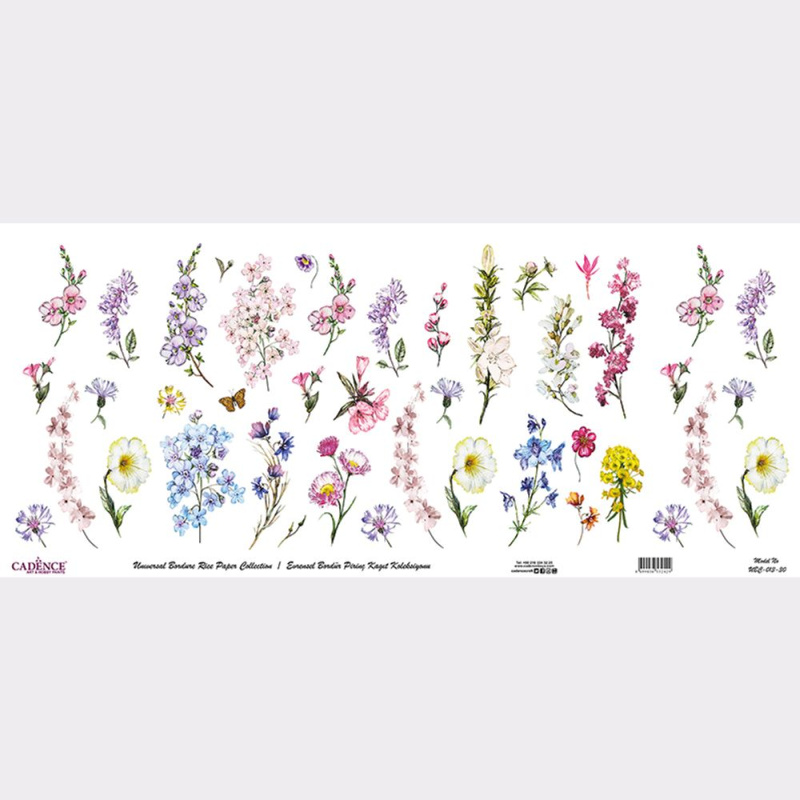Rýžový papír Cadence v roli 30 x 68 cm - Herbář Aladine