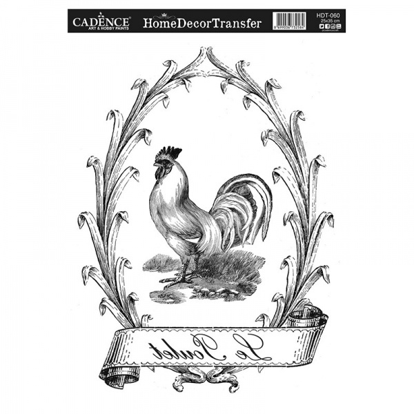 Transferový obrázek Cadence, 25x35 cm, HomeDeco - Kohout Aladine