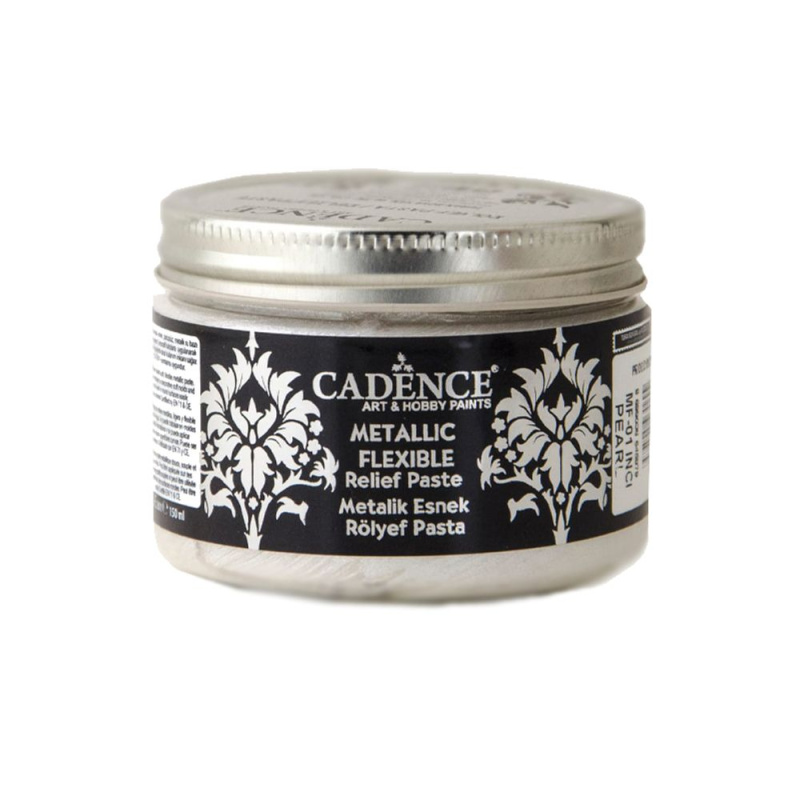 Cadence Metalická flexibilní pasta Cadence Metalic Flexible, 150 ml - VYBERTE ODSTÍN - Metalická flexibilní pasta Cadence Metalic Flexible, 150 ml - pearl, perleťová