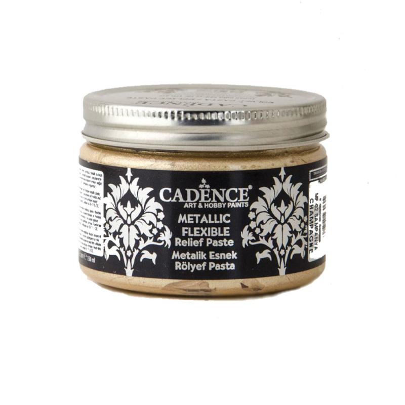 Cadence Metalická flexibilní pasta Cadence Metalic Flexible, 150 ml - VYBERTE ODSTÍN - Metalická flexibilní pasta Cadence Metalic Flexible, 150 ml - champagne, šampaňská