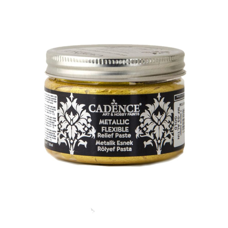 Cadence Metalická flexibilní pasta Cadence Metalic Flexible, 150 ml - VYBERTE ODSTÍN - Metalická flexibilní pasta Cadence Metalic Flexible, 150 ml - gold, zlatá