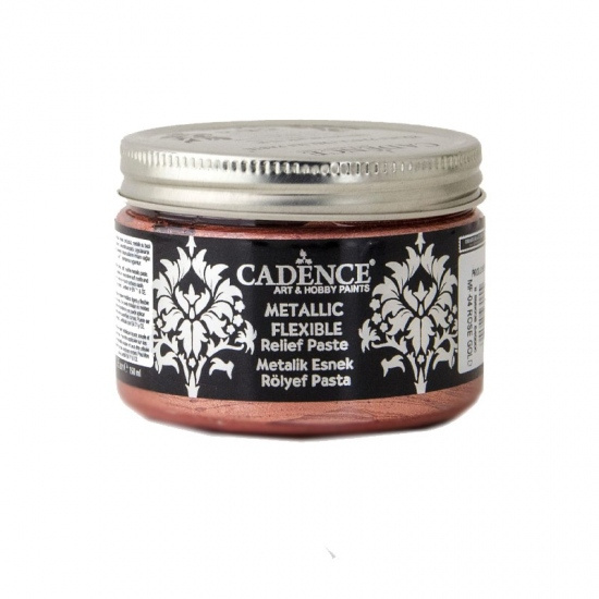 Cadence Metalická flexibilní pasta Cadence Metalic Flexible, 150 ml - VYBERTE ODSTÍN - Metalická flexibilní pasta Cadence Metalic Flexible, 150 ml - rose gold, růžové zlato