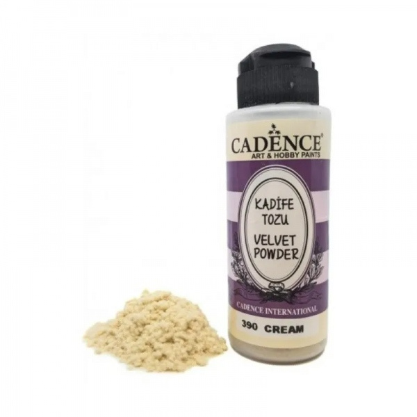 Sametový pudr - cream krémová Aladine