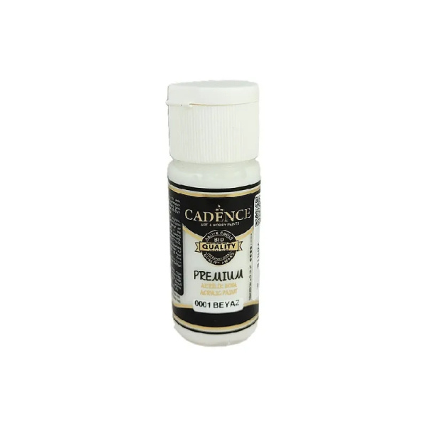 Cadence Akrylová barva Cadence Premium, 25 ml - VYBERTE ODSTÍN - Akrylová barva Cadence Premium, 25 ml - white, bílá