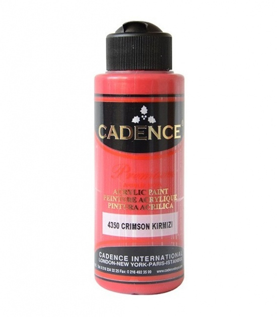 Akrylová barva Cadence Premium 70 ml - crimson red karmínově červená Aladine