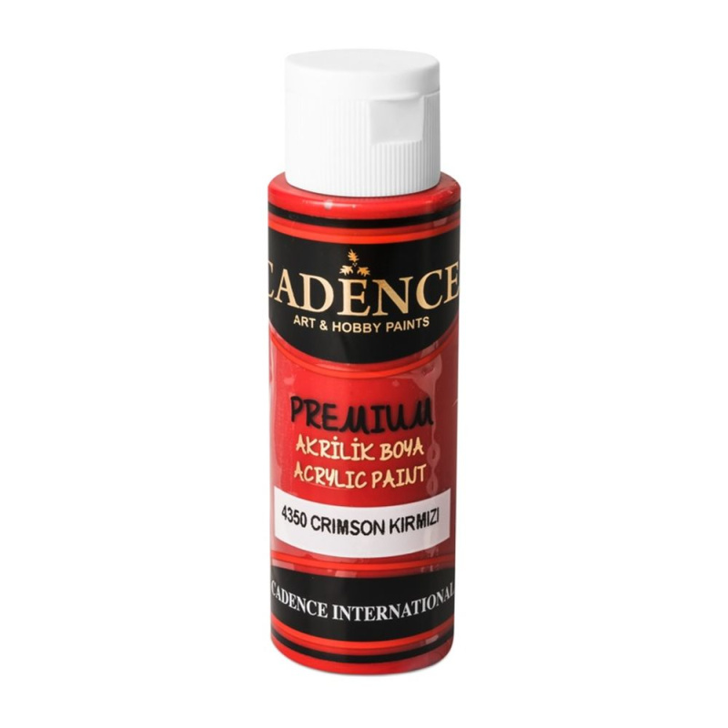 Akrylová barva Cadence Premium 70 ml - crimson red karmínově červená Aladine
