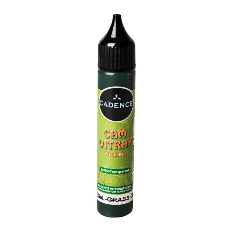 Cadence Vitrážová kontura na sklo Cadence Vitrail Pen Paint, 25 ml - VYBERTE ODSTÍN - Vitrážová kontura na sklo Cadence Vitrail Pen Paint, 25 ml - grass, trávová zelená