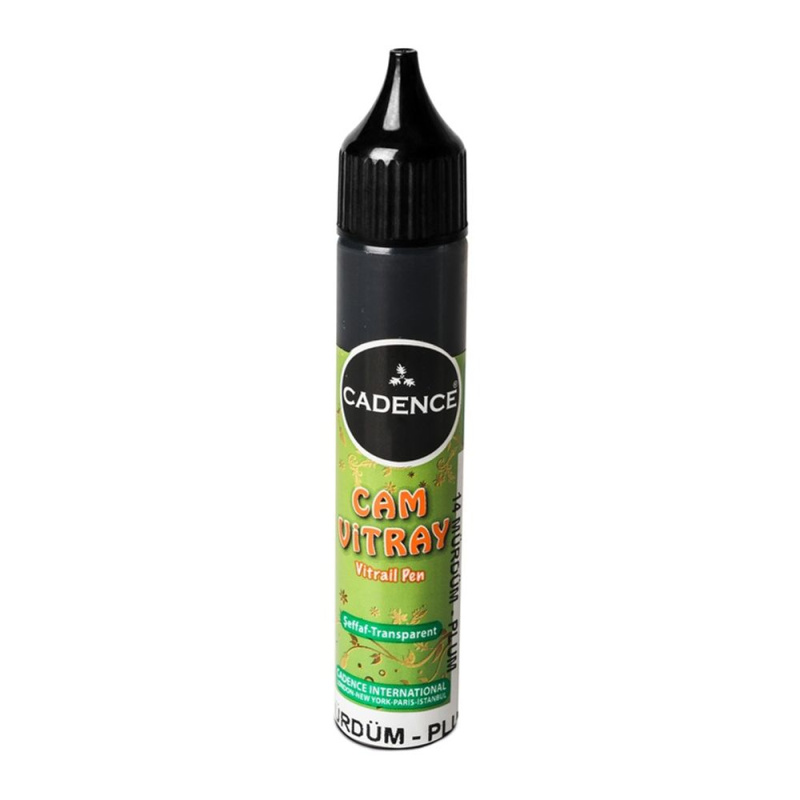 Cadence Vitrážová kontura na sklo Cadence Vitrail Pen Paint, 25 ml - VYBERTE ODSTÍN - Vitrážová kontura na sklo Cadence Vitrail Pen Paint, 25 ml - plum, švestková