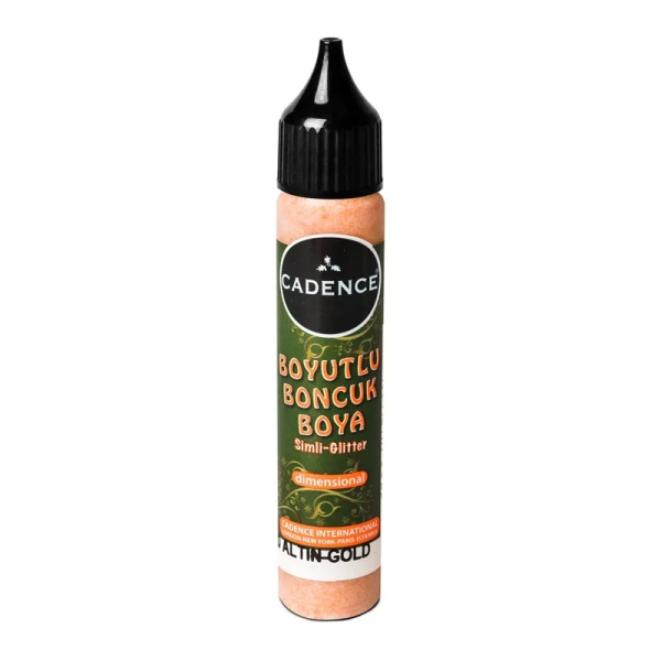 Cadence Třpytivá kontura Cadence Dimensional Paint, 25 ml - VYBERTE ODSTÍN - Kontura Cadence Dimensional Paint, 25 ml - gold, třpytivá zlatá