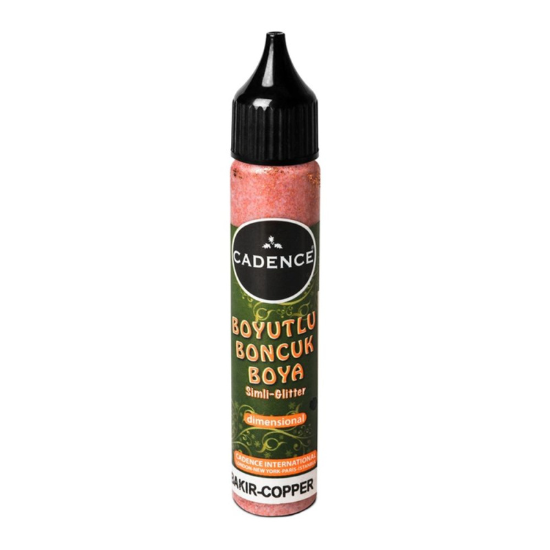 Cadence Třpytivá kontura Cadence Dimensional Paint, 25 ml - VYBERTE ODSTÍN - Kontura Cadence Dimensional Paint, 25 ml - copper, třpytivá měděná