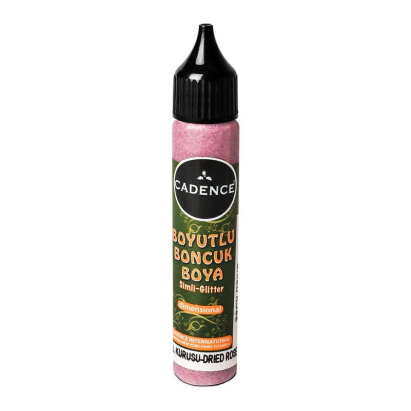 Cadence Třpytivá kontura Cadence Dimensional Paint, 25 ml - VYBERTE ODSTÍN - Kontura Cadence Dimensional Paint, 25 ml - dry rose, třpytivá růžová