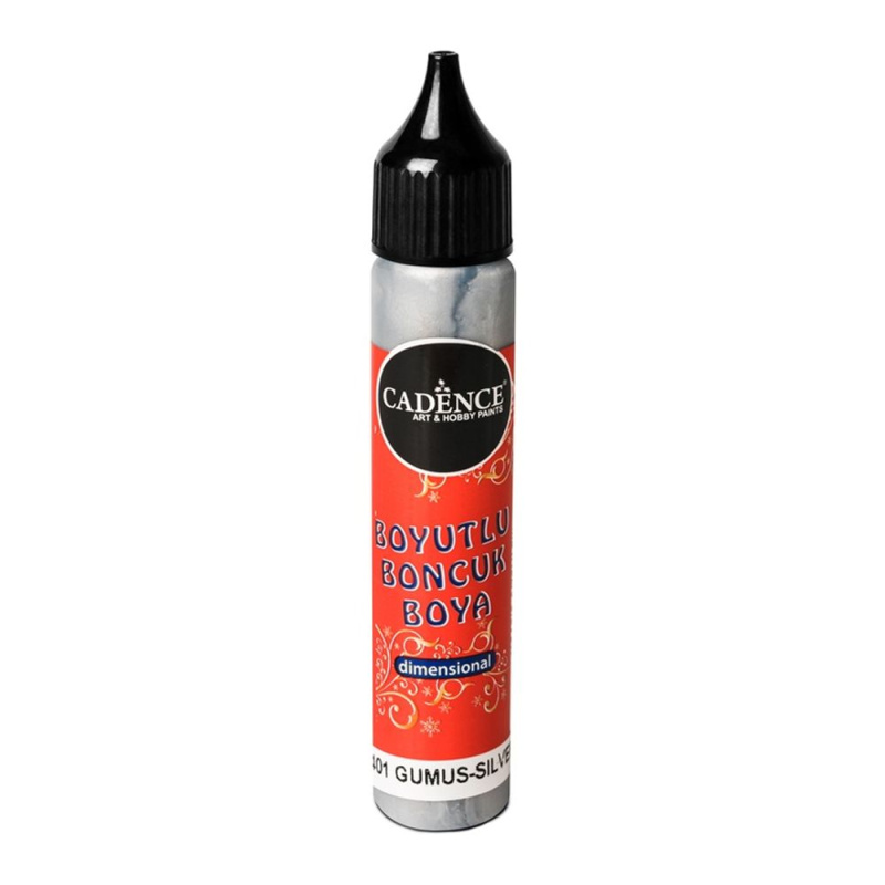 Cadence Metalická kontura Cadence Dimensional Paint, 25 ml - VYBERTE ODSTÍN - Metalická kontura Cadence Dimensional Paint, 25 ml - silver, stříbrná