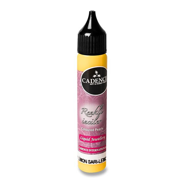 Tekuté perly 25 ml - citrónová žlutá Aladine