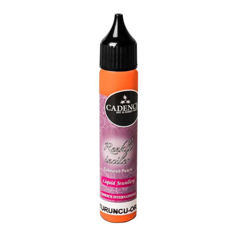 Cadence Tekuté perly Cadence Coloured Pearls, 25 ml - VYBERTE ODSTÍN - Tekuté perly Cadence Coloured Pearls, 25 ml - orange, oranžové