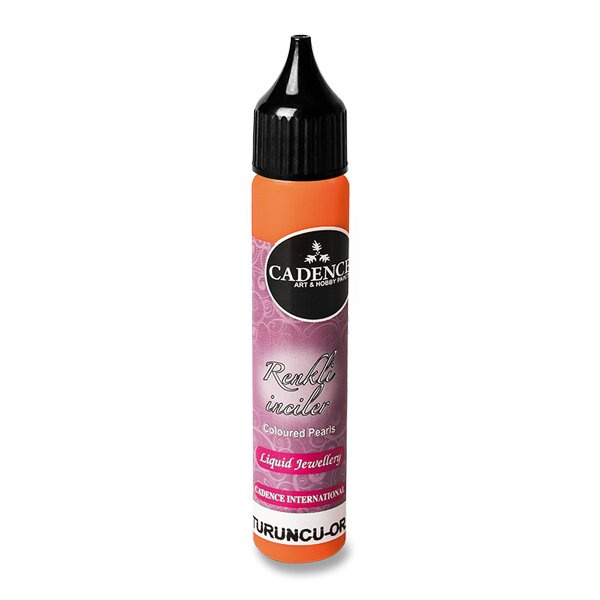 Cadence Tekuté perly Cadence Coloured Pearls, 25 ml - VYBERTE ODSTÍN - Tekuté perly Cadence Coloured Pearls, 25 ml - orange, oranžové