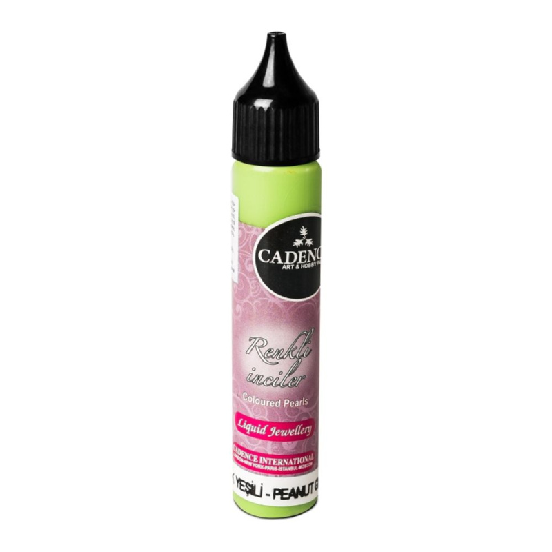 Cadence Tekuté perly Cadence Coloured Pearls, 25 ml - VYBERTE ODSTÍN - Tekuté perly Cadence Coloured Pearls, 25 ml - pistachio green, pistáciově zelené