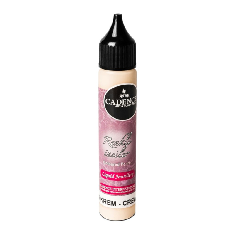 Cadence Tekuté perly Cadence Coloured Pearls, 25 ml - VYBERTE ODSTÍN - Tekuté perly Cadence Coloured Pearls, 25 ml - cream, krémové